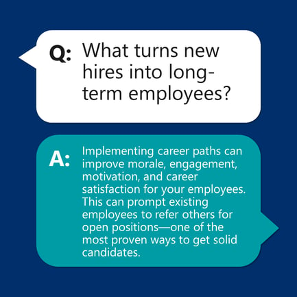 What turns new hires into long-term employees IG