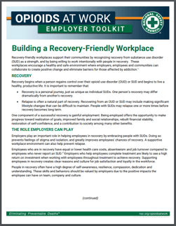 Opioids at work employer toolkit